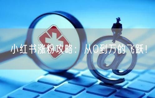 小红书涨粉攻略：从0到万的飞跃！